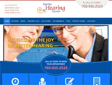 Tablet Screenshot of fairfaxhearing.com